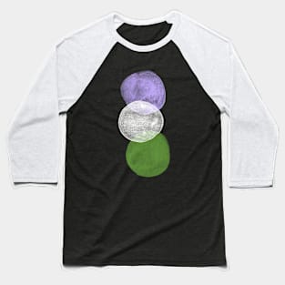 Genderqueer Pride Bubbles Baseball T-Shirt